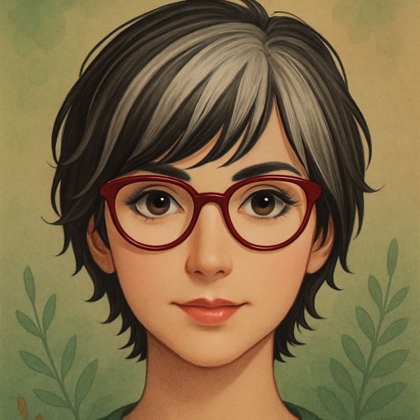 Portrait illustré de Claire, fondatrice et âme de Clairimagine