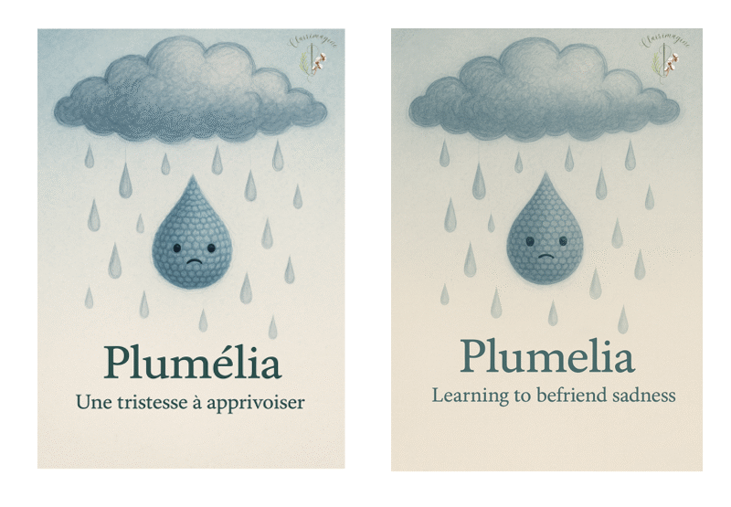 Plumélia - Une tristesse à apprivoiser (mini-livre FR+EN)