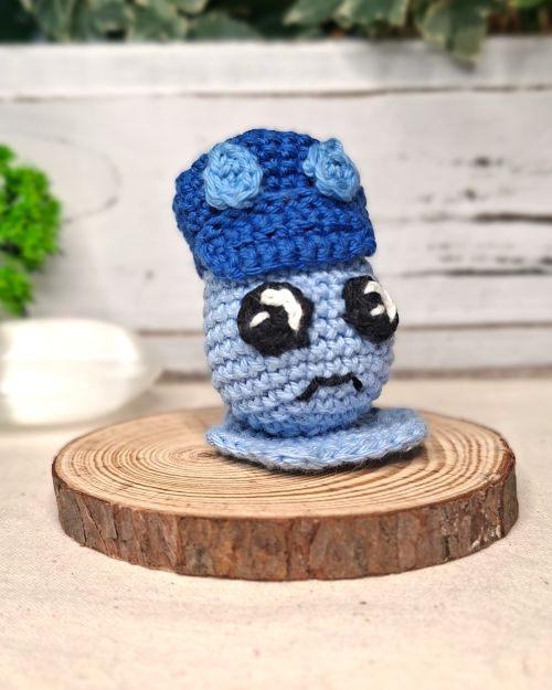 Plumélia goutte crochetée Clairimagine amigurumi tristesse
